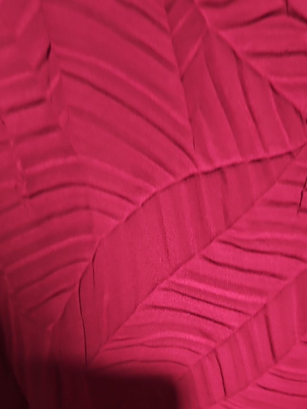 Chico's Raspberry Textured Layered Blouse - Picture 4 of 7
